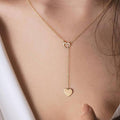 Long Pendant Heart-Shaped Necklaces Pendants