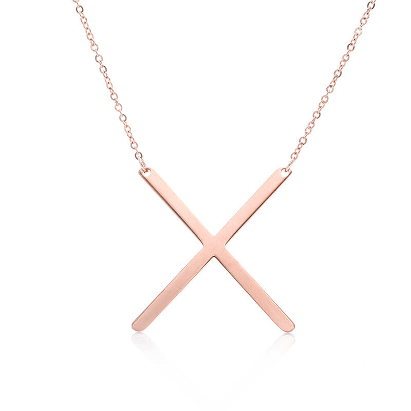Initial Letter Pendant Necklace