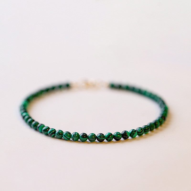 3mm Malachite Green Bracelets Mall Crystal