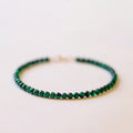 3mm Malachite Green Bracelets Mall Crystal