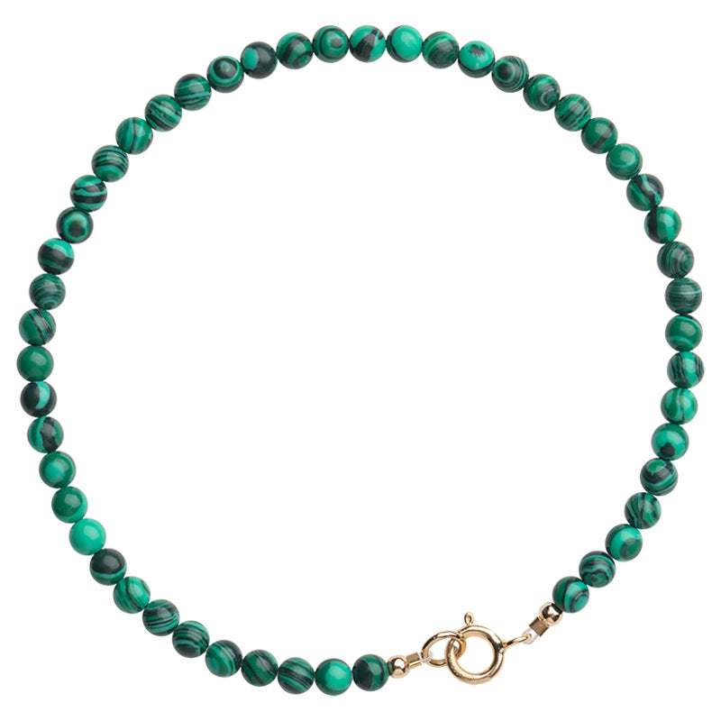 3mm Malachite Green Bracelets Mall Crystal